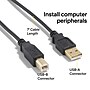 NXT Technologies™ 7' USB A Male/B Male, Black (NX29929)~#|#~s1217925_sc7