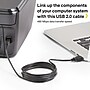 NXT Technologies™ 7' USB A Male/B Male, Black (NX29929)~#|#~s1217931_sc7