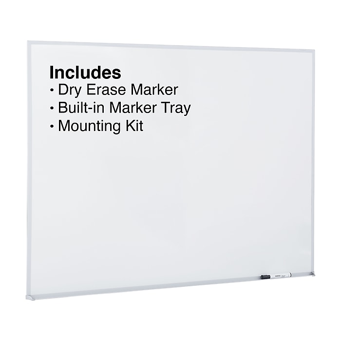 Staples Dry-Erase Board, Aluminum Frame, 3' x 4' (75134) | Staples