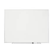 Staples Standard Durable Melamine Dry-Erase Whiteboard, Aluminum Frame, 4' x 3' (28340-CC)
