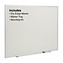 Staples Standard Durable Melamine Dry-Erase Whiteboard, Aluminum Frame, 4' x 3' (52675/28340)~#|#~s1219483_sc7