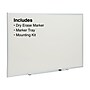 Staples Standard Durable Melamine Dry-Erase Whiteboard, Aluminum Frame, 5' x 3' (52676/28326)~#|#~s1219488_sc7