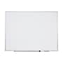 Staples Standard Durable Magnetic Steel Dry-Erase Whiteboard, Aluminum Frame, 4' x 3' (52473/28690)~#|#~s1219493_sc7