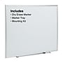 Staples Standard Durable Magnetic Steel Dry-Erase Whiteboard, Aluminum Frame, 4' x 3' (52473/28690)~#|#~s1219544_sc7