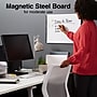Staples Magnetic Steel Dry-Erase Whiteboard, Silver/Black, 1.5' x 2' (52484/28213)~#|#~s1219575_sc7