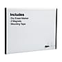 Staples Magnetic Steel Dry-Erase Whiteboard, Silver/Black, 1.5' x 2' (52484/28213)~#|#~s1219589_sc7