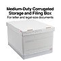 Staples Medium Duty File Box, Lift Off Lid, Letter/Legal, White (50141)~#|#~s1219600_sc7
