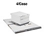 Staples Heavy Duty 50% Recycled Corrugated File Box Lift Off Lid, Letter/Legal Size, White/Gray, 4/Carton (2522303)~#|#~s1219604_sc7