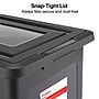 Staples File Box Plastic File Box Snap, Letter/Legal Size, Black (140169/140140)~#|#~s1219611_sc7