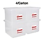 Staples File Box Plastic File Box Snap, Letter/Legal Size, Clear (140168/140139)~#|#~s1219618_sc7