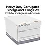 Staples Heavy Duty File Box, Lift Off Lid, Letter/Legal, White (50142)~#|#~s1219625_sc7