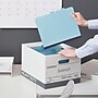 Staples Heavy Duty File Box, Lift Off Lid, Letter/Legal, White (50142)~#|#~s1219629_sc7