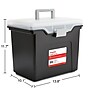 Staples File Box File Portable Tote, Letter Size, Black (140163/110997)~#|#~s1219636_sc7