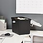Staples File Box File Portable Tote, Letter Size, Black (140163/110997)~#|#~s1219640_sc7