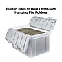Staples Wing Lid File Totes, Letter Size, Clear (140166/139585)~#|#~s1219647_sc7
