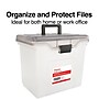 Staples Portable File Tote, Letter Size, Clear, 4/Carton (TR58298CT)~#|#~s1219652_sc7
