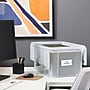Staples Wing Lid File Totes, Letter Size, Clear (140166/139585)~#|#~s1219654_sc7