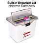 Staples Portable File Tote, Letter Size, Clear, 4/Carton (TR58298CT)~#|#~s1219658_sc7