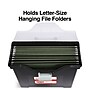 TRU RED™ Slim Portable File Tote, Letter Size, Black, 5/Carton (TR58297CT)~#|#~s1219659_sc7