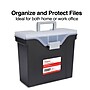 TRU RED™ Slim Portable File Tote, Letter Size, Black, 5/Carton (TR58297CT)~#|#~s1219660_sc7
