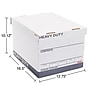 Staples Heavy Duty 50% Recycled Corrugated File Box Lift Off Lid, Letter/Legal Size, White/Gray, 4/Carton (2522303)~#|#~s1219663_sc7