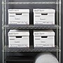 Staples Heavy Duty 50% Recycled Corrugated File Box Lift Off Lid, Letter/Legal Size, White/Gray, 4/Carton (2522303)~#|#~s1219665_sc7