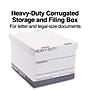 Staples Heavy Duty File Box, Lift Off Lid, Letter/Legal, White/Gray, 12/Carton (TR59219)~#|#~s1219666_sc7