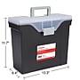 Staples File Box File Portable Tote, Letter Size, Black (140164/111108)~#|#~s1219669_sc7