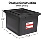 Staples File Box Plastic File Box Snap, Letter/Legal Size, Black (140169/140140)~#|#~s1219670_sc7