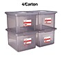 TRU RED™ Weather-Resistant File Box, Letter/Legal, Frost Gray, 4/Carton (TR57623CT)~#|#~s1219673_sc7