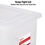 Staples File Box Plastic File Box Snap, Letter/Legal Size, Clear (140168/140139)~#|#~s1219682_sc7