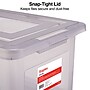 Staples File Box Plastic File Box Snap, Letter/Legal Size, Frost Gray (140170/140160)~#|#~s1219684_sc7