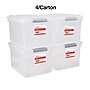 TRU RED™ Store & Slide Weather-Resistant File Box, Letter/Legal, Clear, 4/Carton (TR57621CT)~#|#~s1219686_sc7
