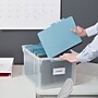TRU RED™ Store & Slide Weather-Resistant File Box, Letter/Legal, Clear, 4/Carton (TR57621CT)~#|#~s1219687_sc7