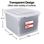 TRU RED™ Store & Slide Weather-Resistant File Box, Letter/Legal, Clear, 4/Carton (TR57621CT)~#|#~s1219692_sc7