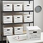 Staples Corrugated File Box Lift Off Lid, Letter/Legal Size, White/Black, 20/Pack (3325010/3325007)~#|#~s1219711_sc7