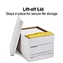 Staples Corrugated File Box Lift Off Lid, Letter/Legal Size, White/Black, 20/Pack (3325010/3325007)~#|#~s1219722_sc7