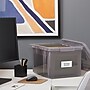 TRU RED™ Weather-Resistant File Box, Letter/Legal, Frost Gray, 4/Carton (TR57623CT)~#|#~s1219724_sc7