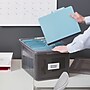 TRU RED™ Weather-Resistant File Box, Letter/Legal, Frost Gray, 4/Carton (TR57623CT)~#|#~s1219726_sc7