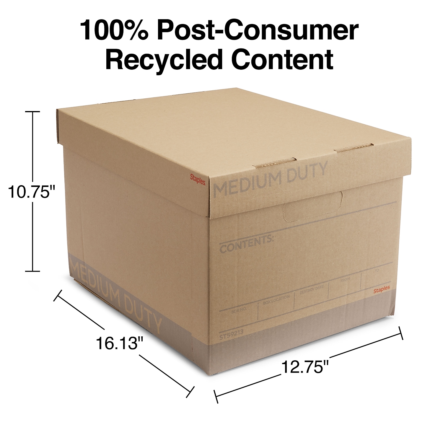 MyOfficeInnovations Medium Duty 100% Recycled Storage Boxes Letter/Legal Size - Foto 6 di 9