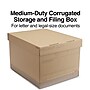 Staples Medium Duty File Box, Lift Off Lid, Letter/Legal, Brown/Gray, 12/Carton (TR59213)~#|#~s1219731_sc7