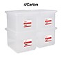 Staples Plastic File Box Snap, Letter/Legal Size, Clear, 4/Carton (TR57620CT)~#|#~s1219734_sc7
