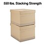 Staples Medium Duty File Box, Lift Off Lid, Letter/Legal, Brown/Gray, 12/Carton (TR59213)~#|#~s1219739_sc7