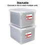 TRU RED™ Store & Slide Weather-Resistant File Box, Letter/Legal, Clear, 4/Carton (TR57621CT)~#|#~s1219746_sc7
