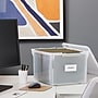 TRU RED™ Store & Slide Weather-Resistant File Box, Letter/Legal, Clear, 4/Carton (TR57621CT)~#|#~s1219747_sc7