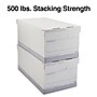 Staples Medium Duty 50% Recycled Corrugated File Box Lift Off Lid, Letter Size, White/Gray, 4/Carton (2489603/2489602)~#|#~s1219751_sc7