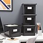 TRU RED™ Weather-Resistant File Box, Letter/Legal, Black, 4/Carton (TR57619CT)~#|#~s1219762_sc7