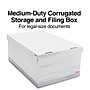 Staples Medium Duty File Box, Lift Off Lid, Legal, White/Gray, 4/Carton (TR59216)~#|#~s1219764_sc7