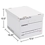 Staples Corrugated File Box Lift Off Lid, Letter/Legal Size, White/Black, 20/Pack (3325010/3325007)~#|#~s1219765_sc7