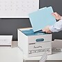 Staples Corrugated File Box Lift Off Lid, Letter/Legal Size, White/Black, 20/Pack (3325010/3325007)~#|#~s1219766_sc7